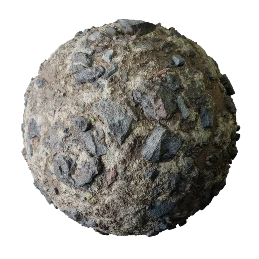 Grass Rocks Dirt PBR Scan