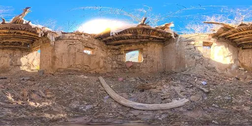 Abandoned Ruins Sunlit Heritage HDRI