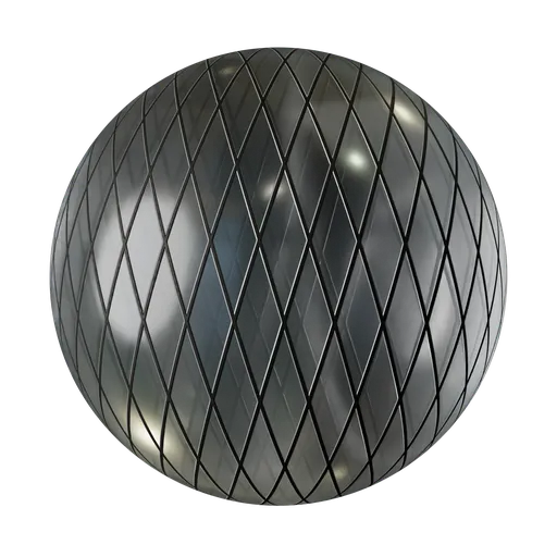 Fully procedural leaded window glass