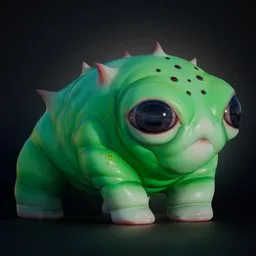 Green Alien Rigged