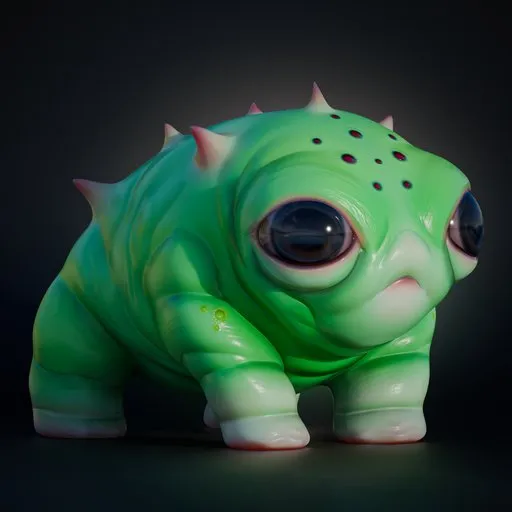Green Alien Rigged