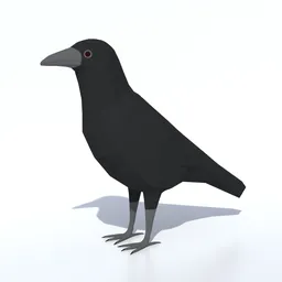 Low Poly Crow