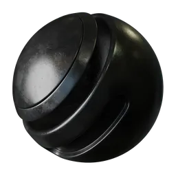 Scratched black plastic