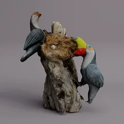 Decorative Wooden Toucan