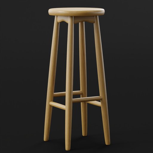 BlenderKit Download the FREE Bar stool model