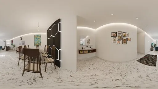 Cozy Luxury Dining and Hallway Interior