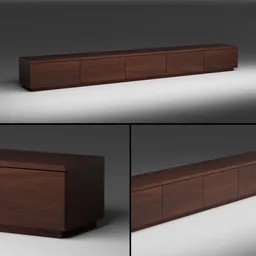 Modern TV Stands,Brown Solid Wood