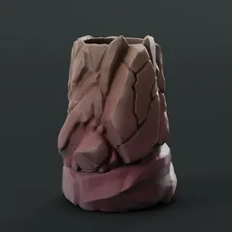 Rock style vase