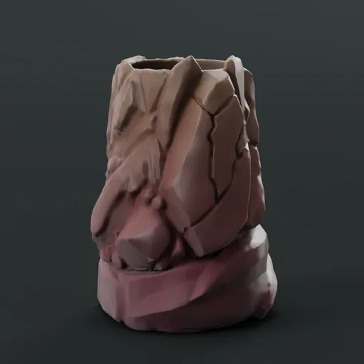 Rock style vase