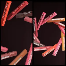 Lipstick all shades rotating scene