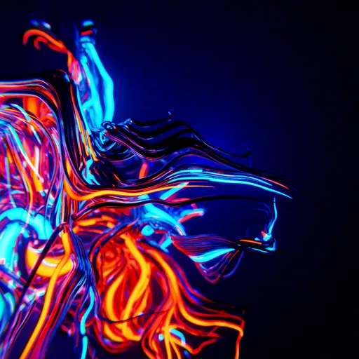 Neon Ribbon Flow