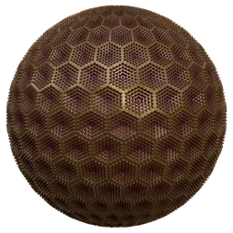 Hexagonal Dimple Material - 01