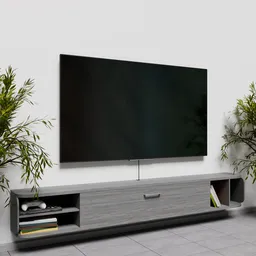 76 inch Floating Tv stand grey M4