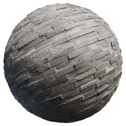 High-quality PBR texture of dark, weathered brickwork for 3D modeling and rendering in Blender and other software.