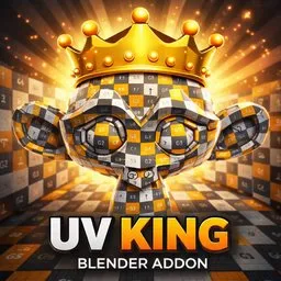 UV King | Single-Click UV Unwrap & Pack for Blender