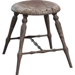 Wooden Stool 01