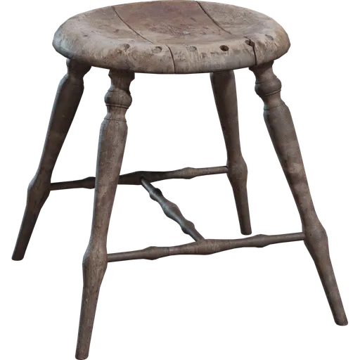 Wooden Stool 01