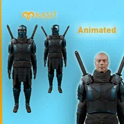 Blue Ninja Animated