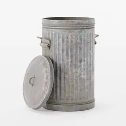 Metal Transh Can