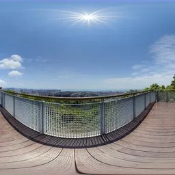 Daytime mountain corridor