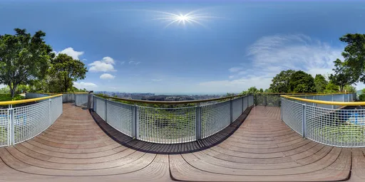 Daytime mountain corridor