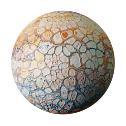 Art Oil Paint Planet Marble Pale