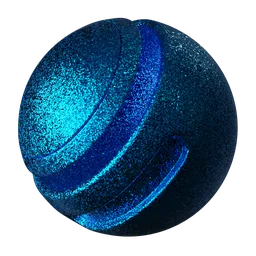 Blue Electric Glitter Coating