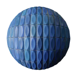 Blue 3D tiles