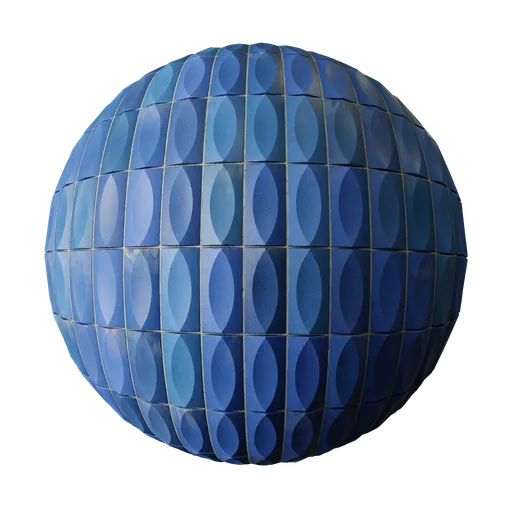 Blue 3D tiles