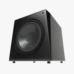 Hi-Fi Subwoofer black wood