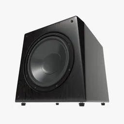 Hi-Fi Subwoofer black wood