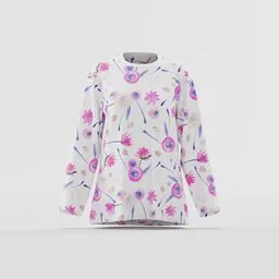 Pink and Purple Abstract Watercolor