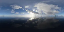 Sunny Cloudy Day Landscape