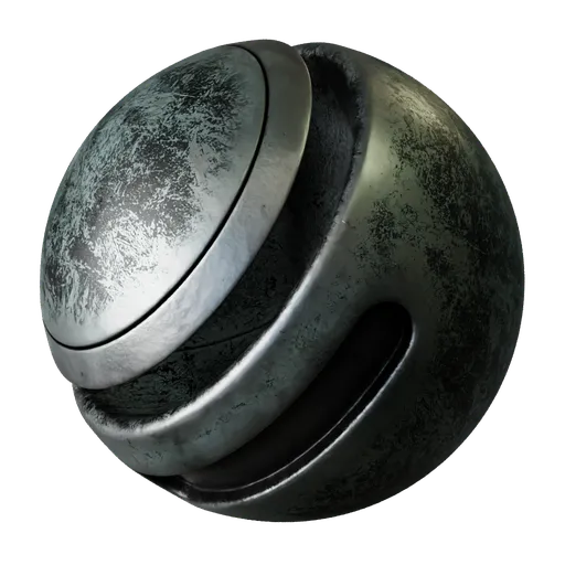 Metal Scratched Black
