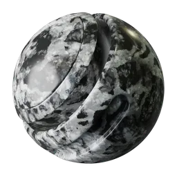 High-resolution PBR marble texture for Blender 3D rendering, suitable for architectural visualization and game assets.