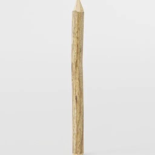 "Realistic Blender 3D wooden stake model with textured surface for street scene enhancement and object building."