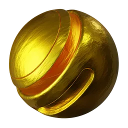 slightly wrinkled gold foil