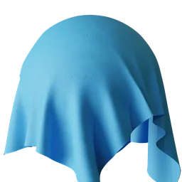 Blue Scuffed Fabric
