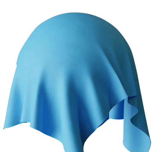 Blue Scuffed Fabric