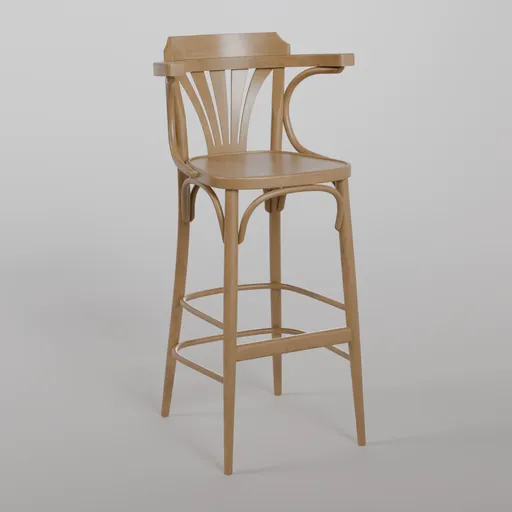 135 Barstool B116 - Honey