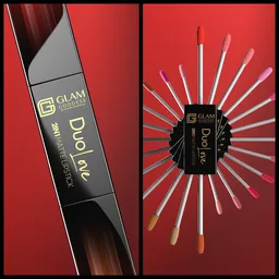 Two in one lipstic opening animation