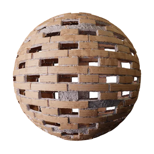 Broken Brick Wall PBR