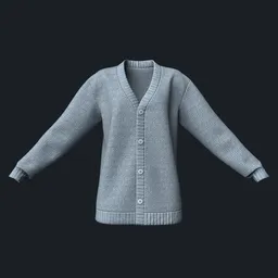 Loose-Fit Knitted Cardigan