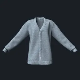 Loose-Fit Knitted Cardigan