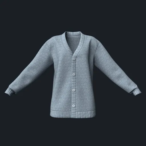 Loose-Fit Knitted Cardigan