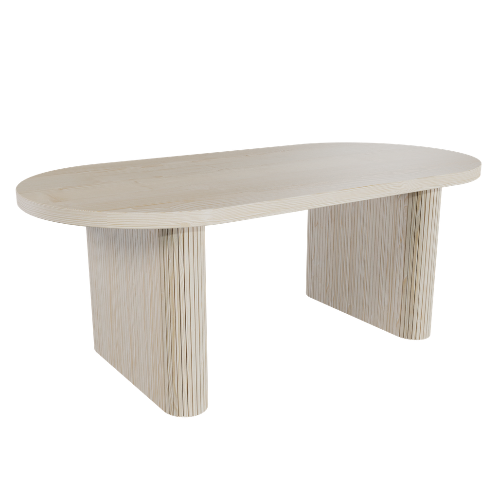 Round Wooden Table FREE Tables models BlenderKit