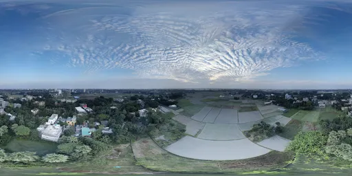 Rural and Urban HDR Panoramic Landscape