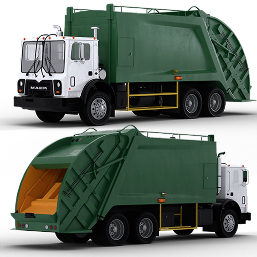 Garbage truck car | Trucks models | BlenderKit