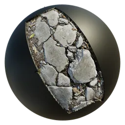 Scan Damaged street tiles