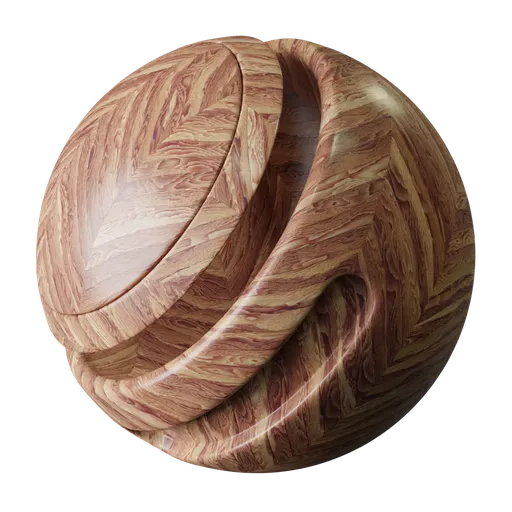 High-resolution PBR wooden parquet texture for 3D rendering in Blender, suitable for realistic interior visualization.